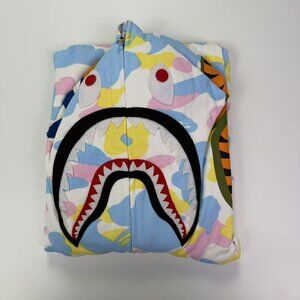 Bape Camouflage Shark Hoodie in Light Pastel